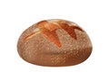 3d wholemeal wholemeal bread loaf isolated