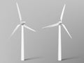 3d wind power generator turbine icon in vector Royalty Free Stock Photo