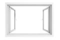 3d window frame Royalty Free Stock Photo