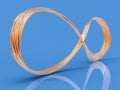 3D Wire Infinite symbol Royalty Free Stock Photo