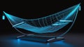 3d wireframe model of a hammock the design shoul ai generated Royalty Free Stock Photo
