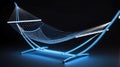 3d wireframe model of a hammock the design shoul ai generated Royalty Free Stock Photo