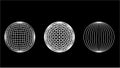 3D wireframe models of objects Network line.