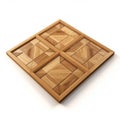 Interactive 3d Parquet Puzzle On White Background