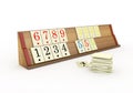 3d Wooden Rummikub Stand - Royalty Free Stock Photo