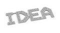 3d word idea created with puzzle maze labyrinth Royalty Free Stock Photo