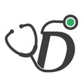 Logo for doctor  phonendoscope. Doctor Logo Medical Icon App Icon Royalty Free Stock Photo