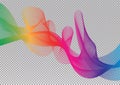 Rainbow sky spectrum creative vector graphic Royalty Free Stock Photo