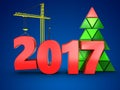 3d 2017 year with crane