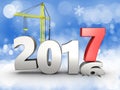 3d 2017 year with crane