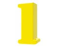 3d yellow number 1 EXPLANATION word isolated on white background 3d renderingon white background 3d rendering
