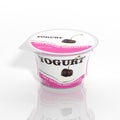 3D yogurt plastic container