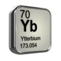 3d Ytterbium element Royalty Free Stock Photo