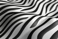 3d zebra skin pattern background. Generative AI Royalty Free Stock Photo