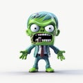 Cute Zombie Cartoon 3d Model For Logo Design