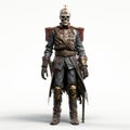 3d Zombie General: Frostpunk-inspired Skeleton Outfit With Military And Naval Scenes