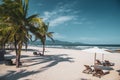 Da nang beach views, in central Vietnam Royalty Free Stock Photo