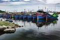 Fishing port in danang in Vietnam