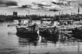 Fishing port in danang in Vietnam