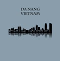 Da Nang, Vietnam city silhouette