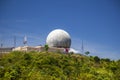 Spherical antennas, for receiving multiple satellites, dome radar antenna Royalty Free Stock Photo