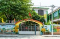 Entrance and facade of Primary school in Da Nang Vietnam