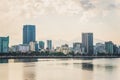 Da Nang, Vietnam: The skyline of the central part of the city Royalty Free Stock Photo