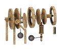 Da vinci gears Royalty Free Stock Photo