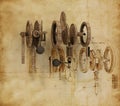 Da Vinci Gears (2) Royalty Free Stock Photo