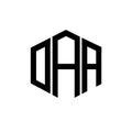 DAA letter inital logo design Royalty Free Stock Photo