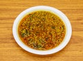 daal mash fry served in plate isolated on table top view of indian and pakistani spicy food