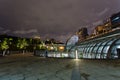 Daan Park MRT station night view Royalty Free Stock Photo