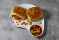 Dabeli kutchi dabeli or double roti is a popular snack food of India.