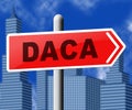 Daca Kids Dreamer Legislation For Us Immigration - 3d Illustration