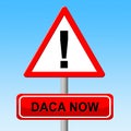 Daca Protest For Dreamers Deal Road To Citizenship - 2d Illustration