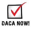 Daca Protest For Dreamers Deal Road To Citizenship - 2d Illustration