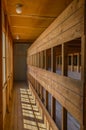 Dachau Concentration Camp, wooden beds Royalty Free Stock Photo