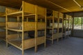 Dachau concentration camp, wooden beds Royalty Free Stock Photo