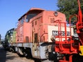 Vintage diesel locomotive Royalty Free Stock Photo
