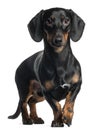 Dachshund, 1 year old, standing Royalty Free Stock Photo
