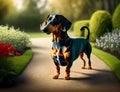 Dachshund Dog, Generative AI Illustration Royalty Free Stock Photo