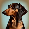 Dachshund Dog, Generative AI Illustration Royalty Free Stock Photo