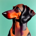 Dachshund Dog, Generative AI Illustration Royalty Free Stock Photo