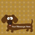 Dachshund (hot dog) dog & background