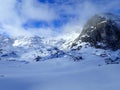 dachstein mountains in austria in winter Royalty Free Stock Photo