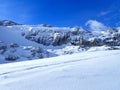 dachstein mountains in austria in winter Royalty Free Stock Photo