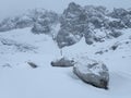 dachstein mountains in austria in winter Royalty Free Stock Photo
