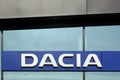 Dacia logo on wall