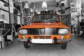 Dacia 1300 retro car - selective color isolation