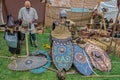 Dacian soldiers simulate weapons manufacturing